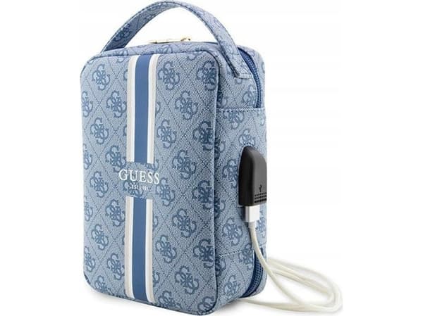 Guess Torba GUHBP4RPSB Organiser niebieski/sininen 4G Painetut raidat