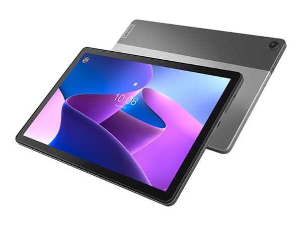Lenovo Tab M10 (3rd Gen) ZAAG - Surfplatta - Android 11 eller senare - 64 GB eMMC - 10.1" IPS (1920 x 1200) - microSD-kortplats - tvåtonat stormgrått Grå
