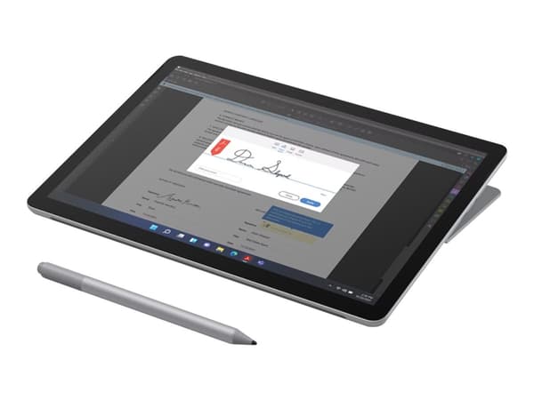 Microsoft Surface Go 4 for Business - Surfplatta - Intel N-series - N200 / upp till 3.7 GHz - Win 11 Pro - UHD Graphics - 8 GB RAM - 128 GB SSD - 10. Platina