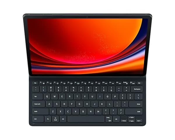 Samsung EF-DX810 - Tastatur og Folio-etui (bogomslag) - Slankt - Bluetooth, POGO-stift - Sort tastatur, Sort etui - til Galaxy Tab S9+ (EF-DX810BBGGDE