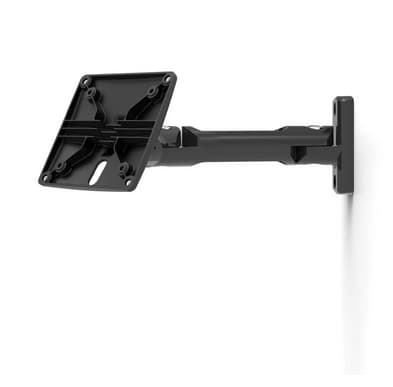 Compulocks Space - Monteringssats (gångjärnsarm, hölje) - för surfplatta (svängarm) - låsbar - högkvalitativ aluminium - svart - skärmstorlek: 26,7 cm