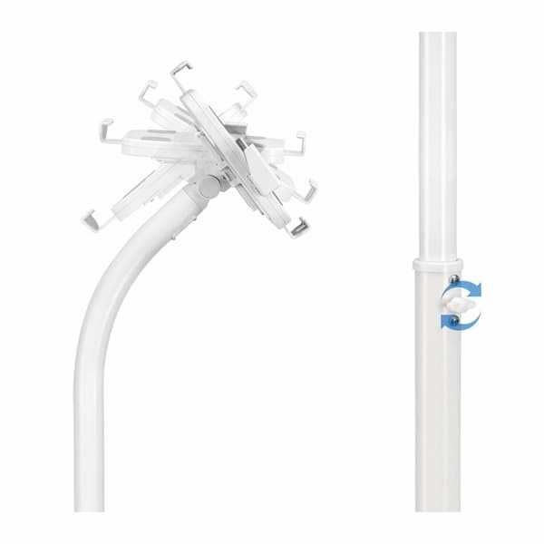 MANHATTAN låsbart stativ til tablets 7,9"-11" hvid (406345)