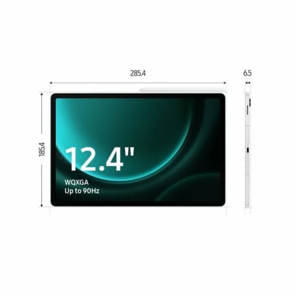 Nettbrett Samsung Galaxy Tab S9 FE+ 12,4" 128 GB Grå