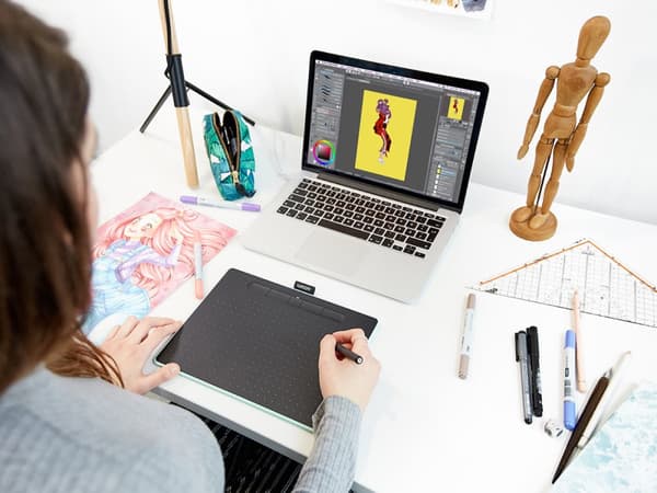 TABLETA grafica Wacom Intuos M, Bluetooth, Pistachio "CTL-6100WLE-N" (timbru verde 0.18 lei)