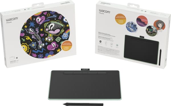 TABLETA grafica Wacom Intuos M, Bluetooth, Pistachio "CTL-6100WLE-N" (timbru verde 0.18 lei)