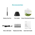 Miniatyrbillede 3 af 6: Graphic Tablet HUION Inspiroy H640P, USB, Black