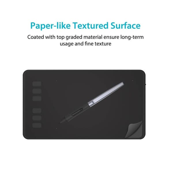 Graphic Tablet HUION Inspiroy H640P, USB, Black