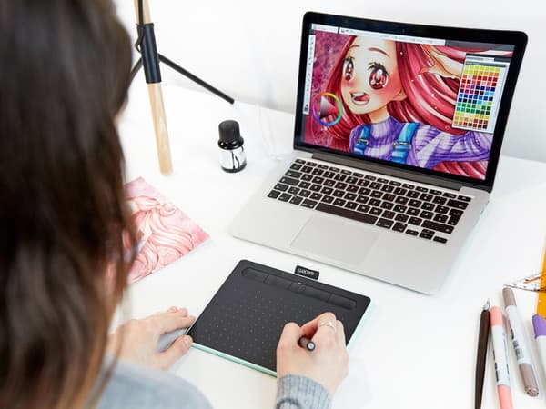 TABLETA grafica Wacom Intuos S, Bluetooth, Pistachio "CTL-4100WLE-N" (timbru verde 0.18 lei)