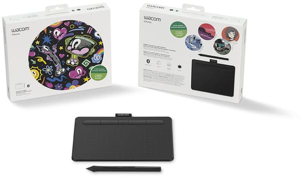 TABLETA grafica Wacom  Intuos S, Bluetooth, Black "CTL-4100WLK-N" (timbru verde 0.18 lei)