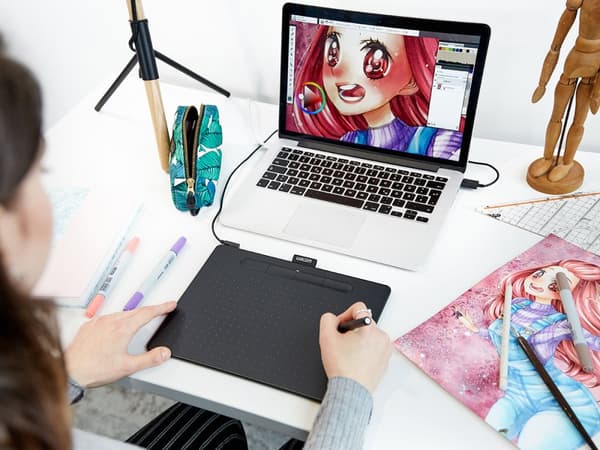 TABLETA grafica Wacom  Intuos M Bluetooth, Black "CTL-6100WLK-N" (timbru verde 0.18 lei)