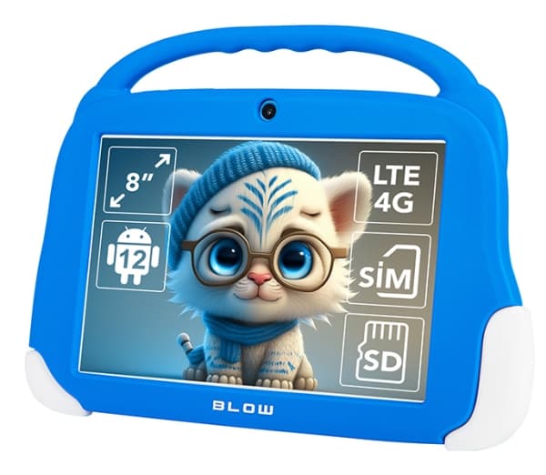 Nettbrett KidsTAB8 4G BLOW nettbrett 4/64GB blått etui