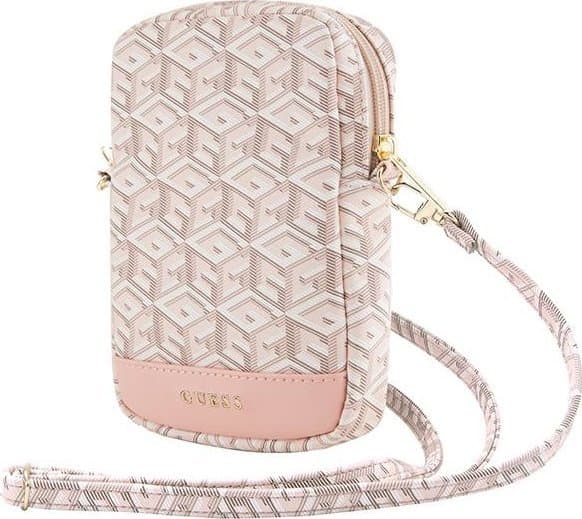 Däklas Guess Torebka GUWBZPGCSPGP rosa/rosa Zip GCube Bottom Stripe