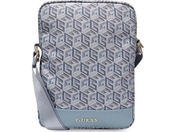 Guess Bag GUTB10HGCFSEB 10"blue GCube Stripe Tablet Bag