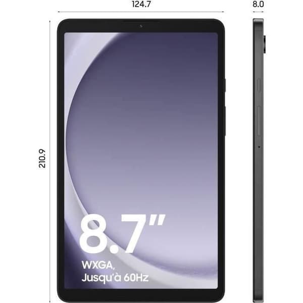 Samsung Galaxy TAB A9 128GB Pekskärm Surfplatta Wifi Antracitgrå