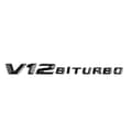 Miniatyrbild 3 av 4: MAVURA-dekal »V12 Biturbo AMG svart bokstäver Mercedes logotyp Emblem«