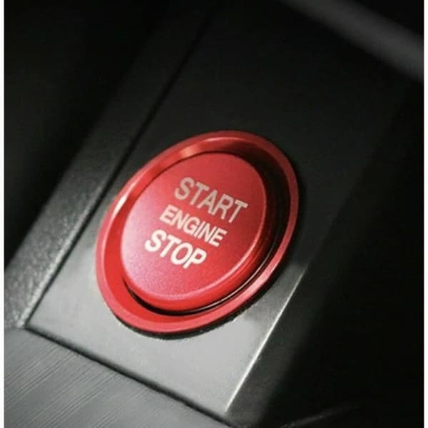 Dekal - MAVURA - Start Stop Ring - Röd tryckknapp - Kompatibel Audi A4 A5 A6 A7 Q3 Q5 RS