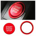 Miniatyrbild 1 av 4: Dekal - MAVURA - Start Stop Ring - Röd tryckknapp - Kompatibel Audi A4 A5 A6 A7 Q3 Q5 RS