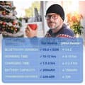 Miniatyrbild 3 av 4: MAVURA Beanie » EVERSEE Trådlöst Bluetooth Beanie Headset Tvättbart handsfree stereoheadset «