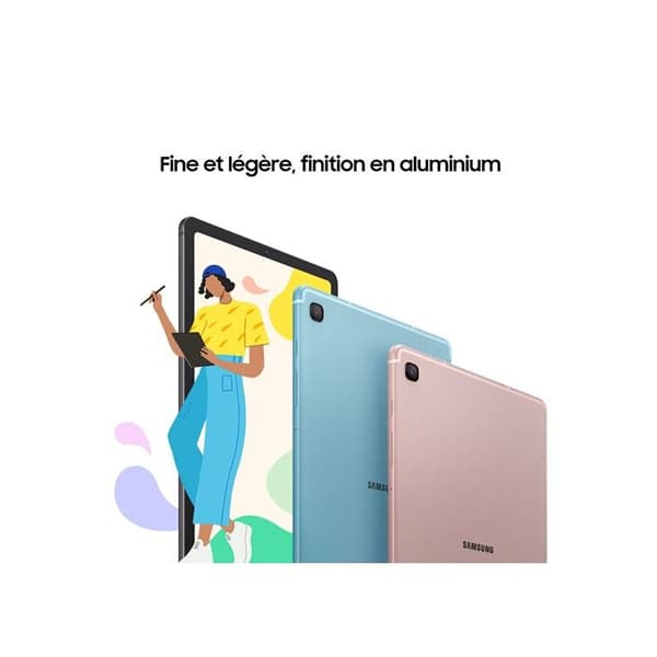 Surfplatta - Samsung - Galaxy Tab S6 Lite - 128 Go - Android 14.0 - Grafit svart