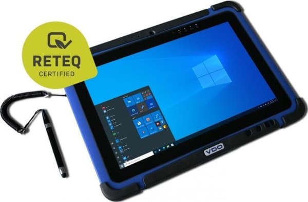 Surfplatta Reteq Certified WINMATE VDO Tab 1 10,1" Blau Celeron/4GB/Touch/Pen/Dockning W10P