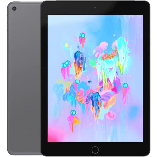 iPad 9,7 6:e gen (2018) Space grey WI-FI 128GB Klass A (refurbished)