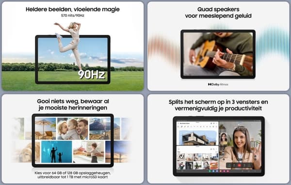 Samsung Galaxy Tab A9 Plus - 5G - 128GB - Grå