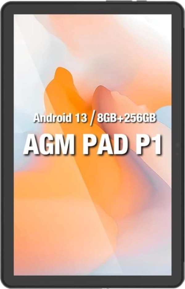 AGM P1 PAD 4G Android Rugged Tablet -IP69 - 256GB - 7000mAh - Mörkgrå