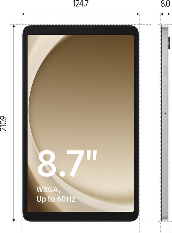 Samsung Galaxy Tab A9 - 64GB - 8,7 tum - Silver
