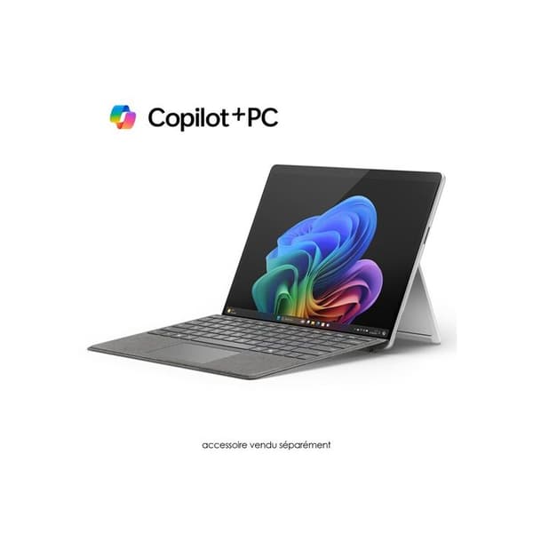 Microsoft Surface Pro 13" bärbar dator - Copilot+ PC - Snapdragon X Plus - 16 GB RAM 256 GB SSD - Platinum (2024)