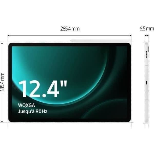 Samsung Galaxy Tab S9 FE+ 12,4" WIFI 128GB Touch Tablet antracit