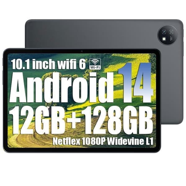 Oscal Pad 7 Touch Tablet 10,1" 800 x 1280 HD Android 14 RAM 12 GB ROM 128 GB-SD 1 TB 6600mAh 8MP+13MP Widevine L1 - Grå