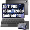 Miniatyrbild 1 av 6: Blackview Tab 13 Pro Touch Tablet Android 13 10,1" 16GB+128GB-SD 1TB 7680mAh(18W) 13MP+8MP 4G, WiFi, Dual SIM Grå med K1-tangentbord