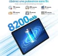 Miniatyrbild 6 av 6: Blackview Tab 90 WiFi Touch Tablet 10,9" HD+ IPS Android 14 2,4G+5G WiFi, 12GB + 128GB-SD 2TB 8200mAh Grå med K1-tangentbord