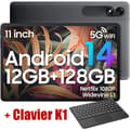 Miniatyrbild 1 av 6: Blackview Tab 90 WiFi Touch Tablet 10,9" HD+ IPS Android 14 2,4G+5G WiFi, 12GB + 128GB-SD 2TB 8200mAh Grå med K1-tangentbord