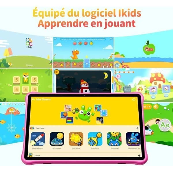 Blackview Tab 30 Kids Touch Tablet för barn Android 13GB 10.1" 6+64GB-SD 128GB 5100mAh Educational with Children's Watch Z10 Blue