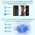 Miniatyrbild 4 av 4: Blackview Tab 70 WiFi Surfplatta 10,1 tum HD+ IPS Android 13 2.4G+5G WiFi 6, RAM 8 GB ROM 64 GB-SD 1 TB 6580mAh - Grå