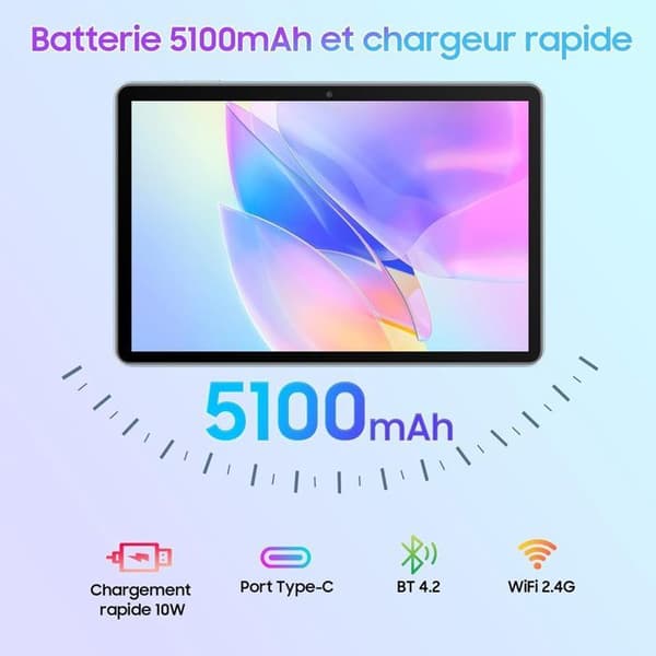 Blackview Tab 30 WiFi Touch Tablet 10,1 tum HD+ IPS Android 13GB WiFi 6, RAM 6GB ROM 64GB-SD 128TB 5100mAh - Blå
