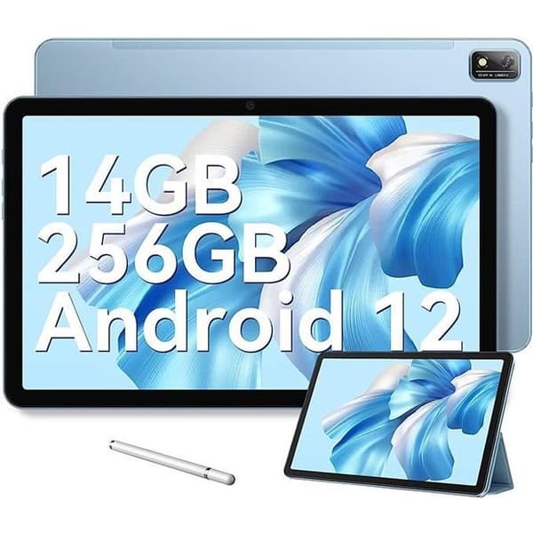 Blackview Tab 16 Touch Tablet 11 tum FHD+ 14GB+256GB-SD 1TB 13MP+8MP 7680mAh Android 12 Dual SIM-certifierat TÜV-PC-läge - Blå