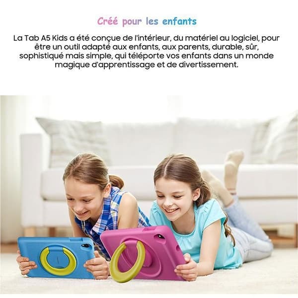 Blackview Tab A5 Kids Pekdator Taktile för Barn Android 14 8" HD+, 9 + 64Go /SD 1TB 5100mAh Rosa Med Barnklocka Z20 Rosa