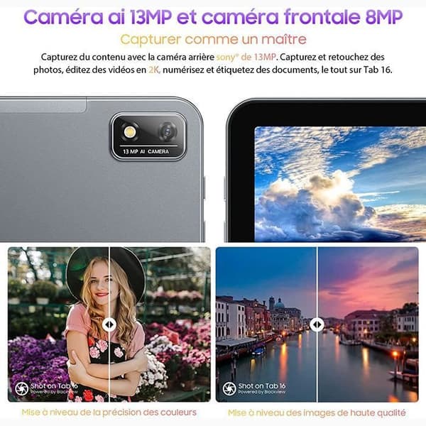 Blackview Tab 16 Pekskärmsplatta 11 tum FHD+ 14GB+256GB-SD 1TB 13MP+8MP 7680mAh Android 12 Dual SIM, Face ID Grön Med K1-tangentbord