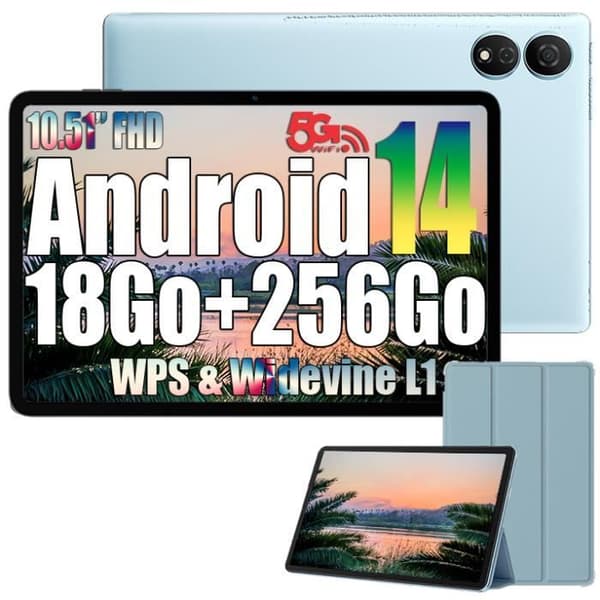 Touch Tablet - Oscal - Pad 80 - 10,51" FHD - Android 14 - 256 GB lagring - 8200mAh