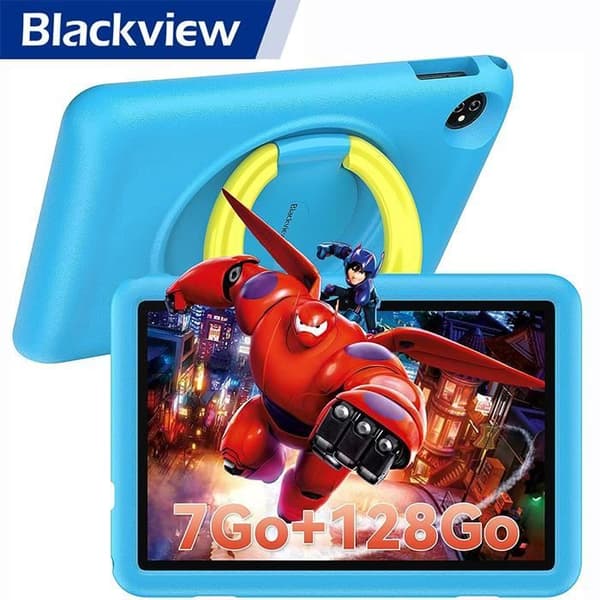Blackview Tab 8 Kids Kids Tablet Android 12 10,1 tum HD+ Wifi Educational Tablet 7GB+128GB/SD 1TB 13MP+8MP 6580mAh - Blå