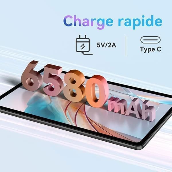Blackview Tab 70 WiFi Tablå Touch 10.1 tum HD+ IPS Android 13 2.4G+5G WiFi 6, RAM 8 GB ROM 64 GB/SD 1 TB 6580mAh - Grå