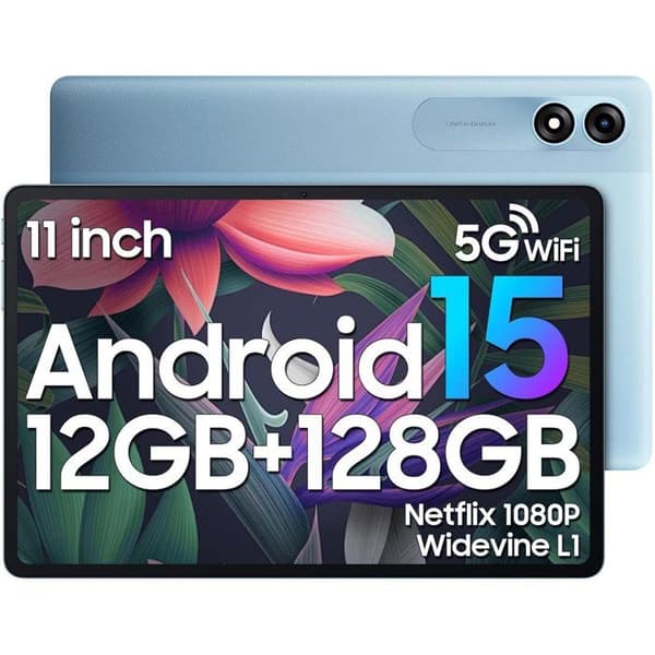 Blackview Tab 90 WiFi Touch Tablet 10,9" HD+ IPS Android 14 2,4G+5G WiFi, RAM 12GB ROM 128GB-SD 2TB 8MP+13MP 8200mAh - Blå