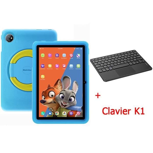 Blackview Tab 8 Kids Touch-surfplatta för barn - WiFi 6 - 10,1" - 7GB+128GB/SD 1TB - 8MP+5MP - 6580mAh - Blå