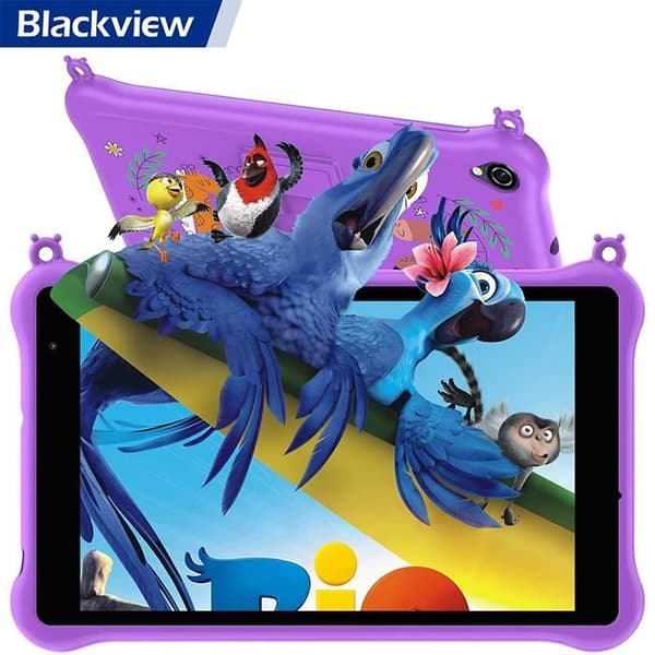 BLACKVIEW Tab 50 barnsurfplatta 8" HD 6GB+64GB-SD 1TB 5580mAh Wifi Android 13 Parental Control Ögonskydd - Lila