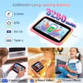 Miniatyrbild 3 av 6: Blackview Tab 3 Kids Touch Tablet för barn Android 13 7" 60HZ 4GB+32GB-SD 1TB 3280mAh WiFi Educational Tablet - Rosa