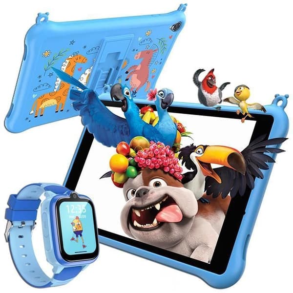 BLACKVIEW Tab 50 barnsurfplatta 8" HD 6GB+64GB-SD 1TB 5580mAh Android 13 Wifi Föräldrakontroll med barnklocka Z10 Blue