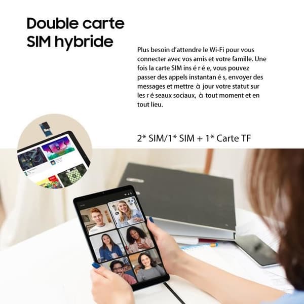 Oscal Pad 5 Touch Tablet 8,68" Android 14 WiFi 6 RAM 12 GB ROM 128 GB-SD 1 TB 6050mAh Dual SIM Widevine L1 Grå Med K1-tangentbord