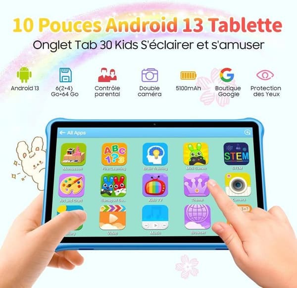 Children's Touch Tablet - Blackview - Tab 30 - Android 13 - 10,1" - 64GB - Rosa